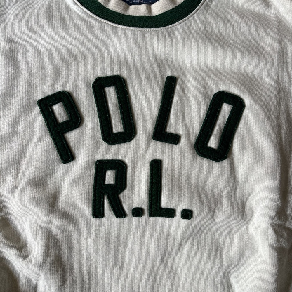 Polo Ralph Lauren Vintage Fleece Polo Sweatshirt in Nevis L - Picture 6 of 7